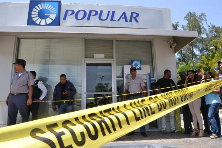 Video del asalto a sucursal del Banco Popular en la Luperón