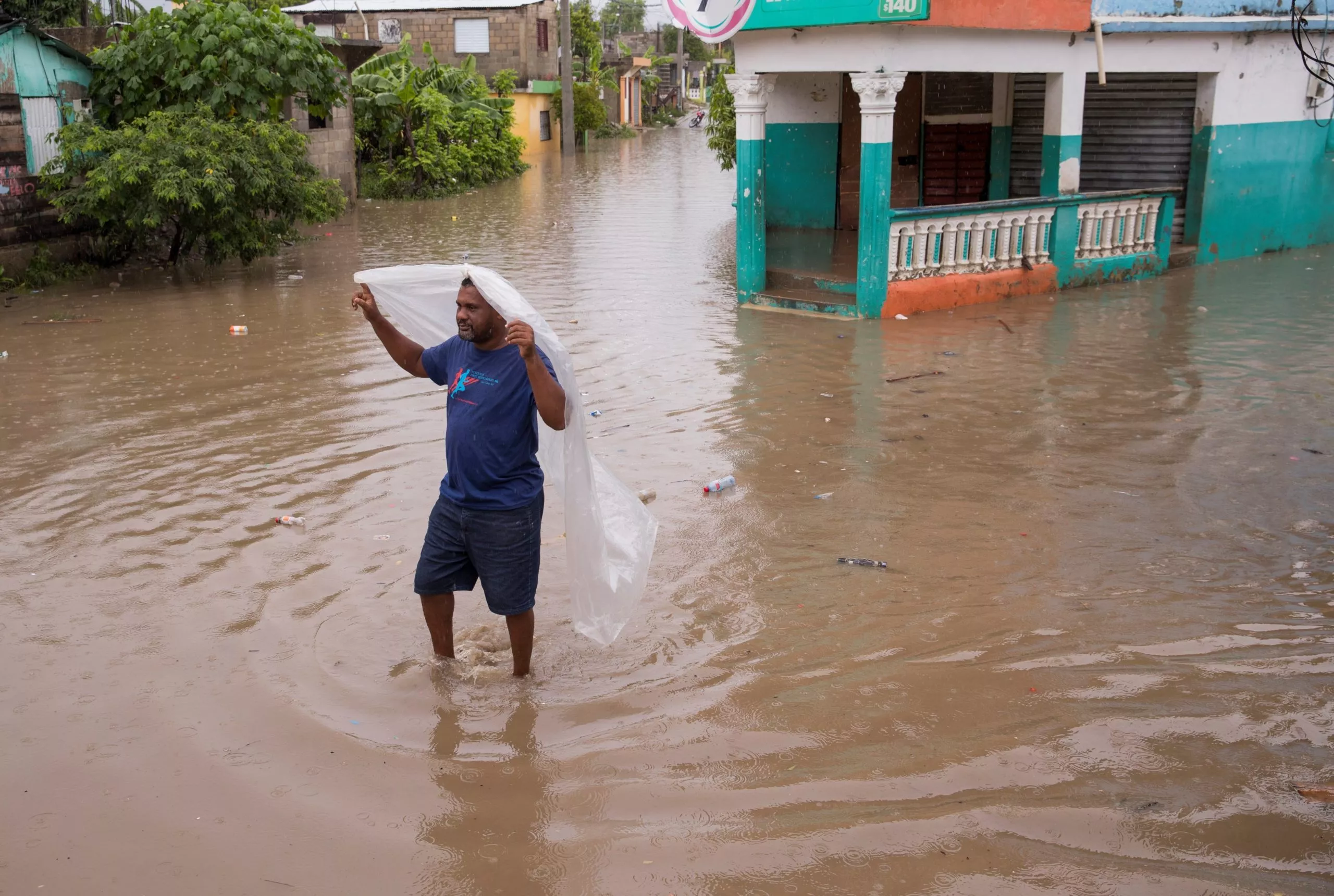 Con cada tormenta como Fred se inunda el barrio Moscú, San Cristóbal