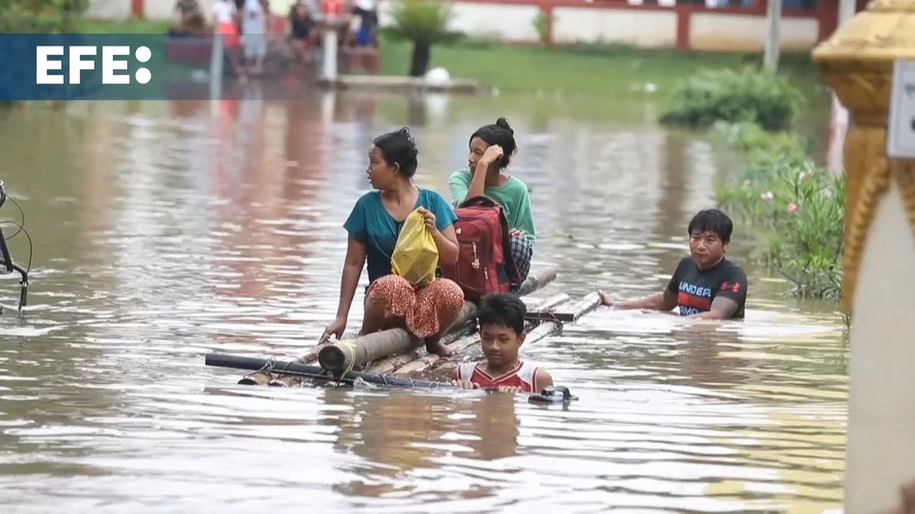 Suben a 113 los muertos y a 64 los desaparecidos por las inundaciones en Birmania